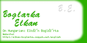 boglarka elkan business card